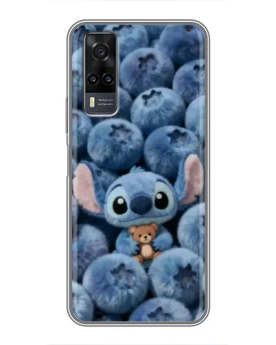 Чехол для Vivo Y31 с картинкой «Стич и голубика»