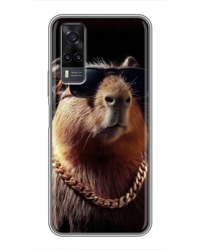 Чехол для Vivo Y31 с картинкой «Капибара золотая цепь» Чехол для Vivo Y31 с картинкой «Капибара золотая цепь»