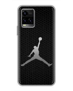 Чехол для Vivo Y33s с картинкой «Jordan Dark Carbon»