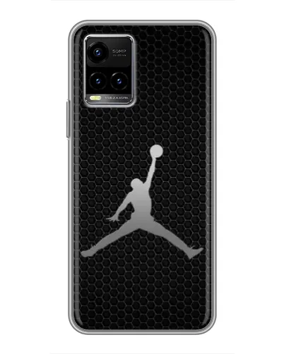 Чехол для Vivo Y33s с картинкой «Jordan Dark Carbon»