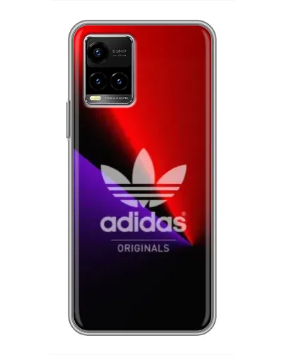 Чехол для Vivo Y33s с картинкой «Adidas Red Neon»