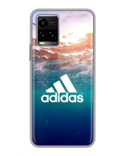 Чехол для Vivo Y33s с картинкой «Океанская глубина адидас»