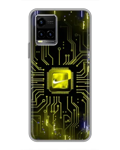 Чехол для Vivo Y33s с картинкой «Nike — золотая искра» Чехол для Vivo Y33s с картинкой «Nike — золотая искра»