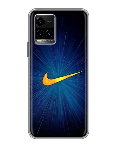 Чохол для Vivo Y33s з картинкою «Синій пульс Nike» Чохол для Vivo Y33s з картинкою «Синій пульс Nike»