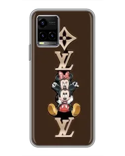 Чехол для Vivo Y33s с картинкой «LV и Микки Маус»