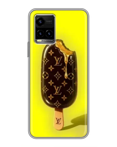 Чехол для Vivo Y33s с картинкой «Мороженое от LV»