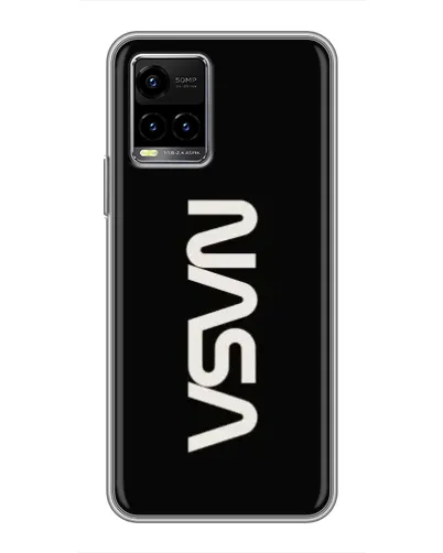 Чехол для Vivo Y33s с картинкой «NASA — вертикальный логотип» Чехол для Vivo Y33s с картинкой «NASA — вертикальный логотип»