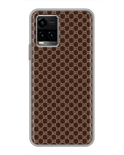 Чохол для Vivo Y33s з картинкою «Gucci — шоколадна сітка»