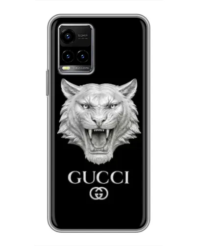 Чохол для Vivo Y33s з картинкою «Gucci — срібний лев» Чохол для Vivo Y33s з картинкою «Gucci — срібний лев»