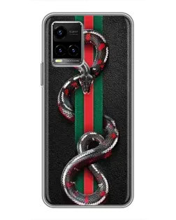 Чохол для Vivo Y33s з картинкою «Gucci — змія на смузі»