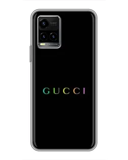 Чохол для Vivo Y33s з картинкою «Gucci — неоновий мінімалізм»