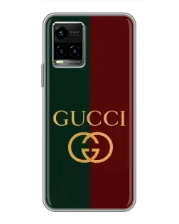 Чохол для Vivo Y33s з картинкою «Gucci — темно-зелений градієнт»