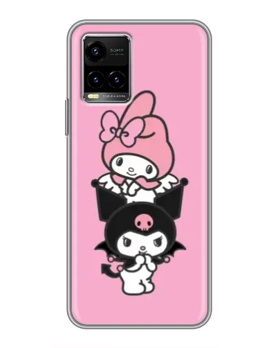 Чехол для Vivo Y33s с картинкой «My Melody и Kuromi» Чехол для Vivo Y33s с картинкой «My Melody и Kuromi»