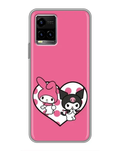 Чехол для Vivo Y33s с картинкой «Kuromi и My Melody» Чехол для Vivo Y33s с картинкой «Kuromi и My Melody»