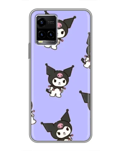 Чехол для Vivo Y33s с картинкой «Паттерн с Kuromi» Чехол для Vivo Y33s с картинкой «Паттерн с Kuromi»