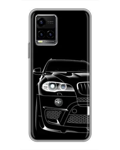 Чехол для Vivo Y33s с картинкой «Темный силуэт BMW» Чехол для Vivo Y33s с картинкой «Темный силуэт BMW»