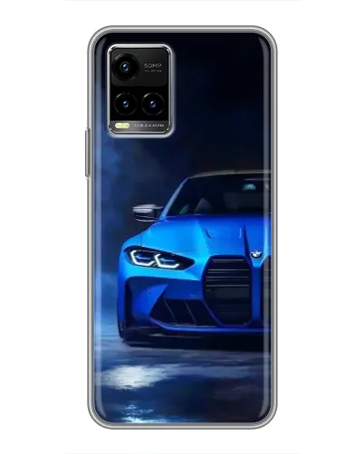 Чехол для Vivo Y33s с картинкой «Голубая BMW M4» Чехол для Vivo Y33s с картинкой «Голубая BMW M4»
