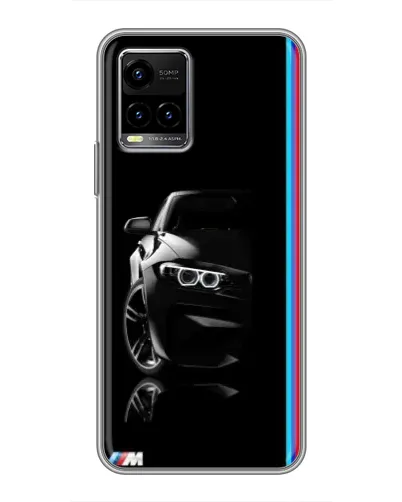 Чехол для Vivo Y33s с картинкой «Силуэт BMW в темноте» Чехол для Vivo Y33s с картинкой «Силуэт BMW в темноте»