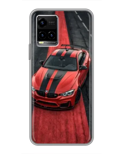 Чехол для Vivo Y33s с картинкой «BMW на красной дорожке» Чехол для Vivo Y33s с картинкой «BMW на красной дорожке»