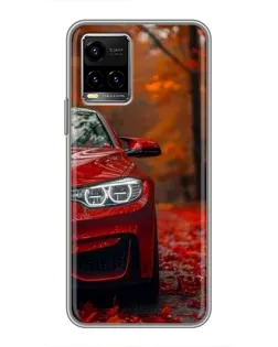 Чехол для Vivo Y33s с картинкой «Осенняя BMW M4»