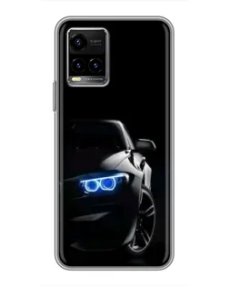 Чохол для Vivo Y33s з картинкою «BMW — нічний погляд»