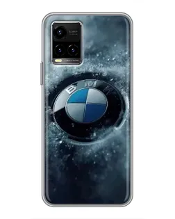 Чохол для Vivo Y33s з картинкою «Логотип BMW — лід»