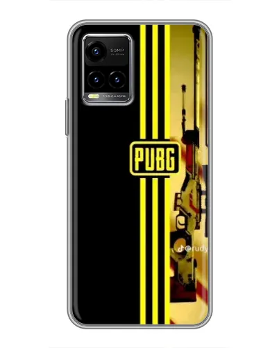 Чехол для Vivo Y33s с картинкой «PUBG — камуфляжный шлем»
