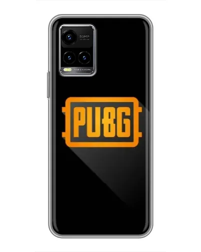 Чехол для Vivo Y33s с картинкой «PUBG — рамка лого»