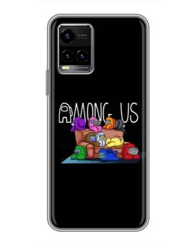 Чехол для Vivo Y33s с картинкой «Логотип Among Us»
