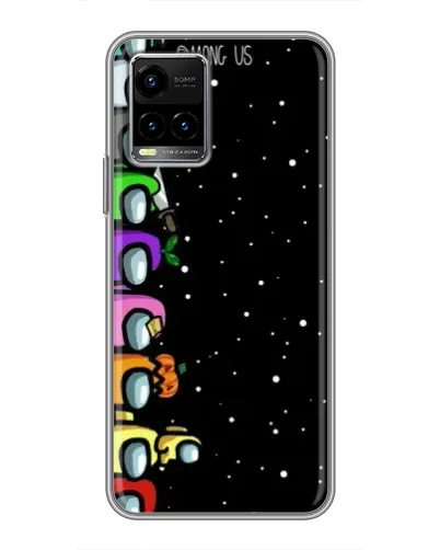 Чехол для Vivo Y33s с картинкой «Команда Among Us»