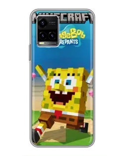 Чохол для Vivo Y33s з картинкою «Губка Боб Minecraft» Чохол для Vivo Y33s з картинкою «Губка Боб Minecraft»
