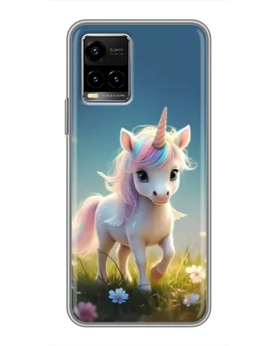 Чехол для Vivo Y33s с картинкой «Единорог на поляне» Чехол для Vivo Y33s с картинкой «Единорог на поляне»
