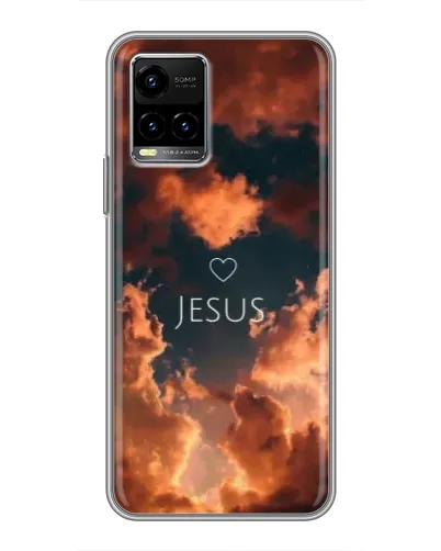 Чехол для Vivo Y33s с картинкой «Сияние Имени Jesus»