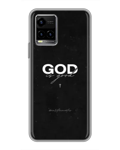 Чехол для Vivo Y33s с картинкой «GOD — Бог над всем»