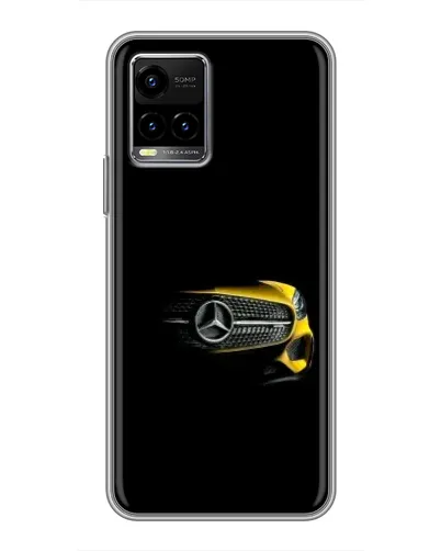 Чехол для Vivo Y33s с картинкой «Mercedes — ретро стиль»