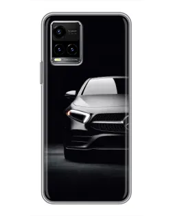 Чехол для Vivo Y33s с картинкой «Свет фар Mercedes»