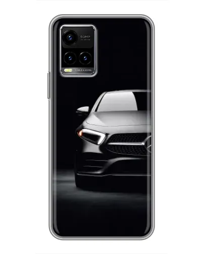 Чехол для Vivo Y33s с картинкой «Свет фар Mercedes»