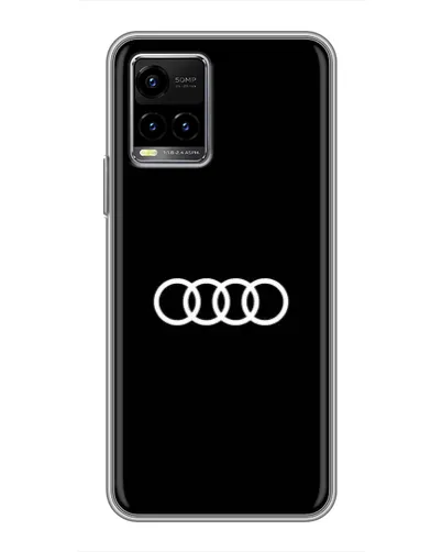 Чехол для Vivo Y33s с картинкой «Audi White Logo»