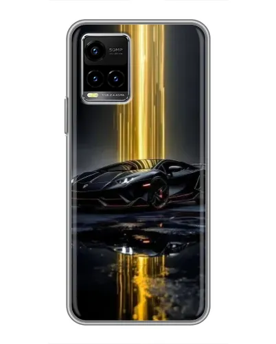 Чохол для Vivo Y33s з картинкою «Нічний Lamborghini драйв»