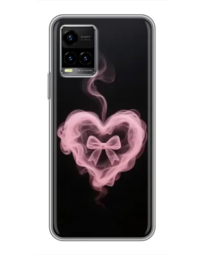 Чехол для Vivo Y33s с картинкой «Дымчатое сердце»