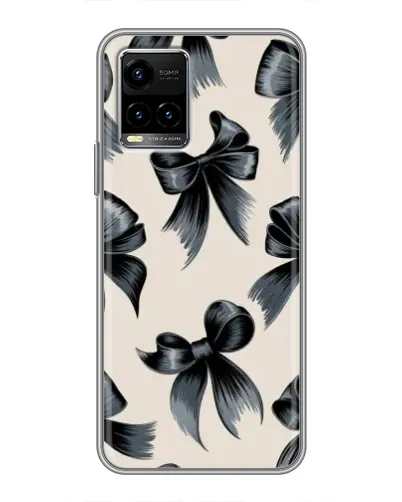 Чехол для Vivo Y33s с картинкой «Банты Coquette»