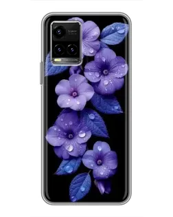 Чохол для Vivo Y33s з картинкою «Фіолетові квіти з росою» Чохол для Vivo Y33s з картинкою «Фіолетові квіти з росою»