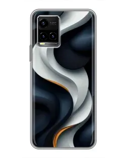Чохол для Vivo Y33s з картинкою «Об'ємні чорно-білі стрічки» Чохол для Vivo Y33s з картинкою «Об'ємні чорно-білі стрічки»