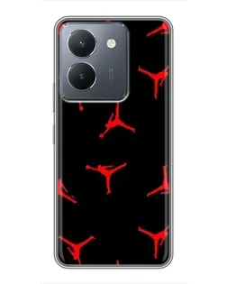 Чехол для Vivo Y36 с картинкой «Jordan Red Pattern» Чехол для Vivo Y36 с картинкой «Jordan Red Pattern»