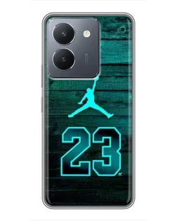 Чехол для Vivo Y36 с картинкой «Jordan Cyan 23»