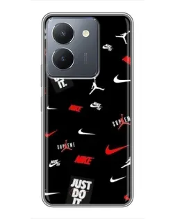 Чехол для Vivo Y36 с картинкой «Nike Mix Pattern»