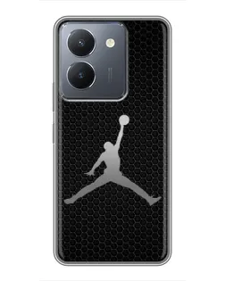 Чехол для Vivo Y36 с картинкой «Jordan Dark Carbon»