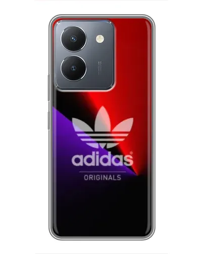 Чехол для Vivo Y36 с картинкой «Adidas Red Neon»