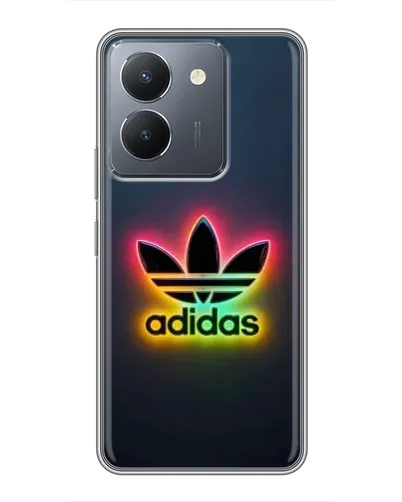 Чехол для Vivo Y36 с картинкой «Неоновый Adidas»