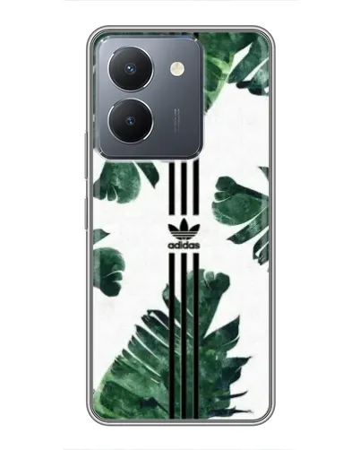 Чехол для Vivo Y36 с картинкой «Пальмовые листья адидас»